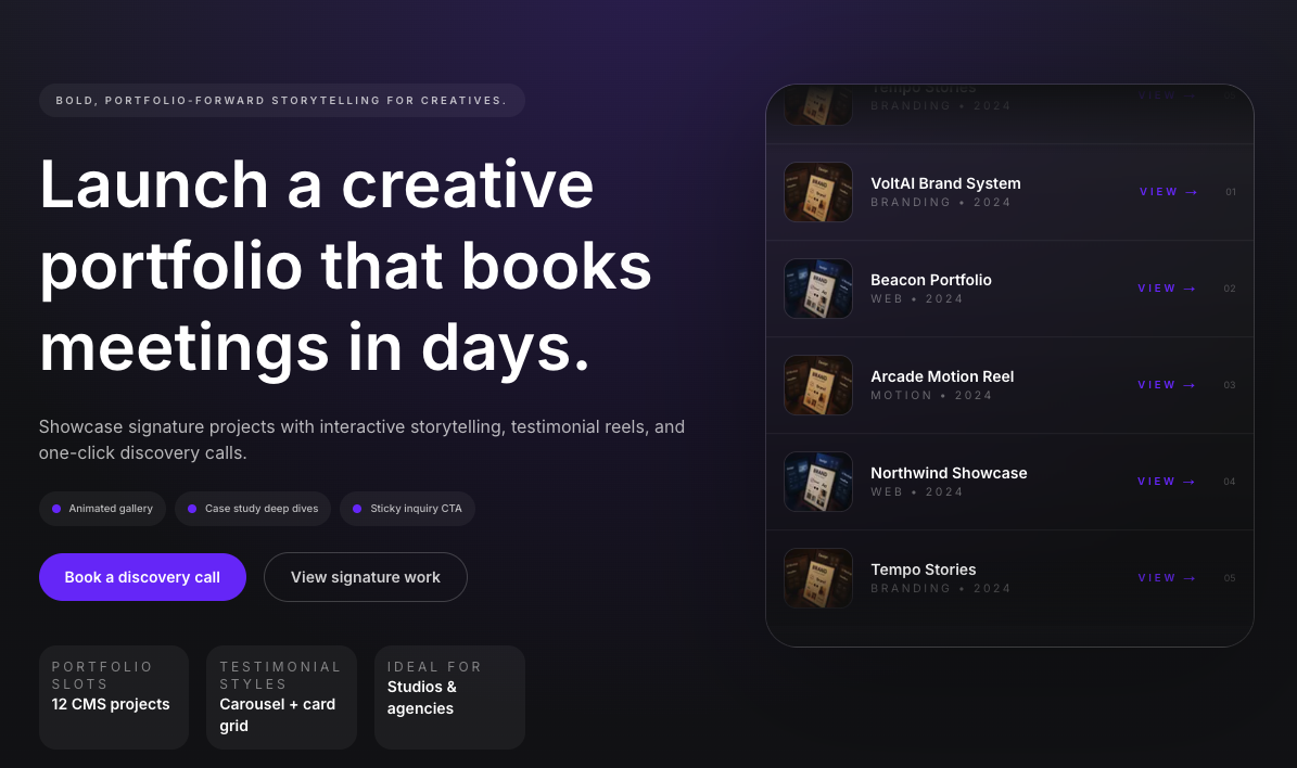 Radiant Studio template placeholder